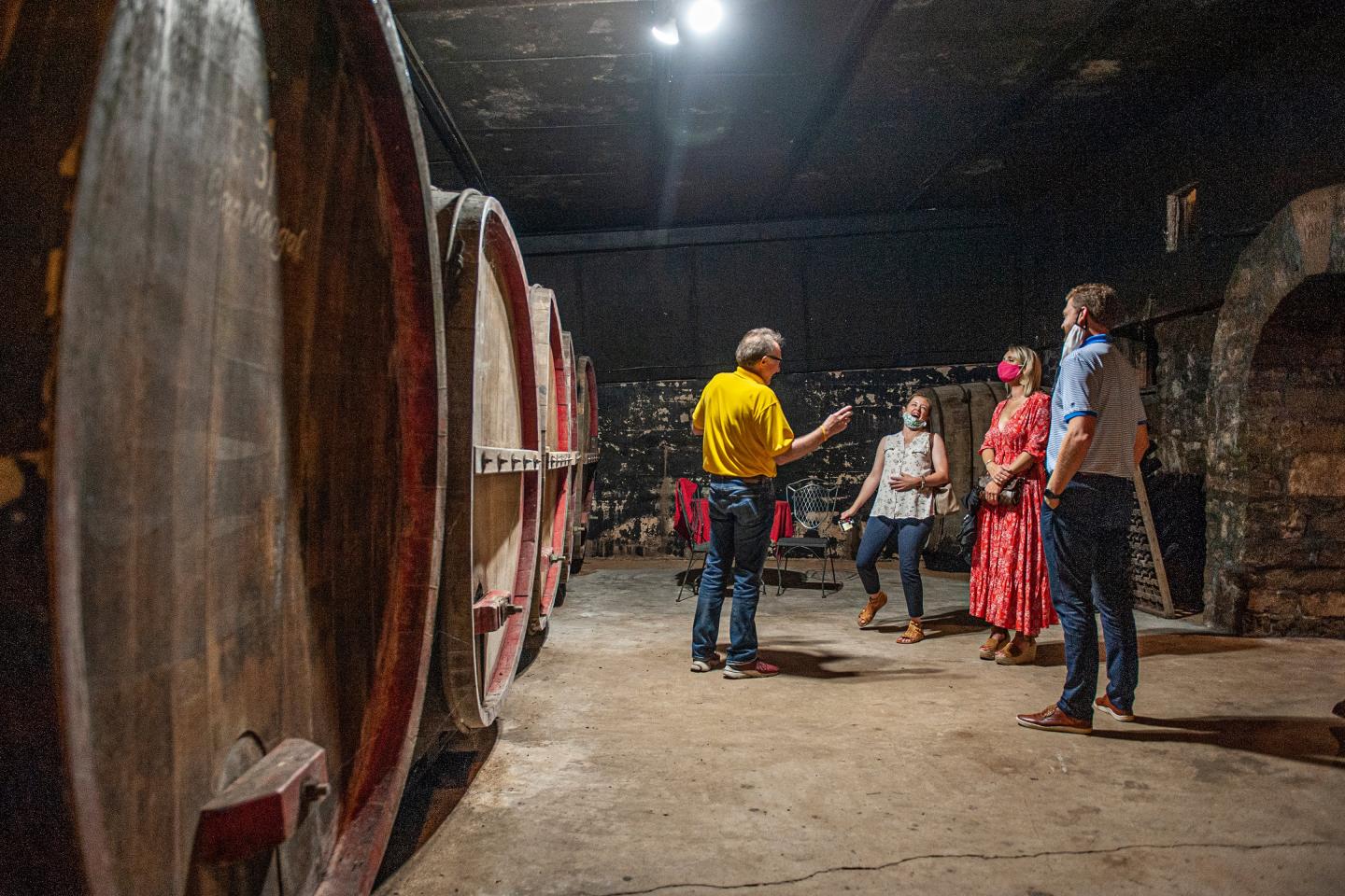 Learn more about our history on a wine tasting cellar tour.