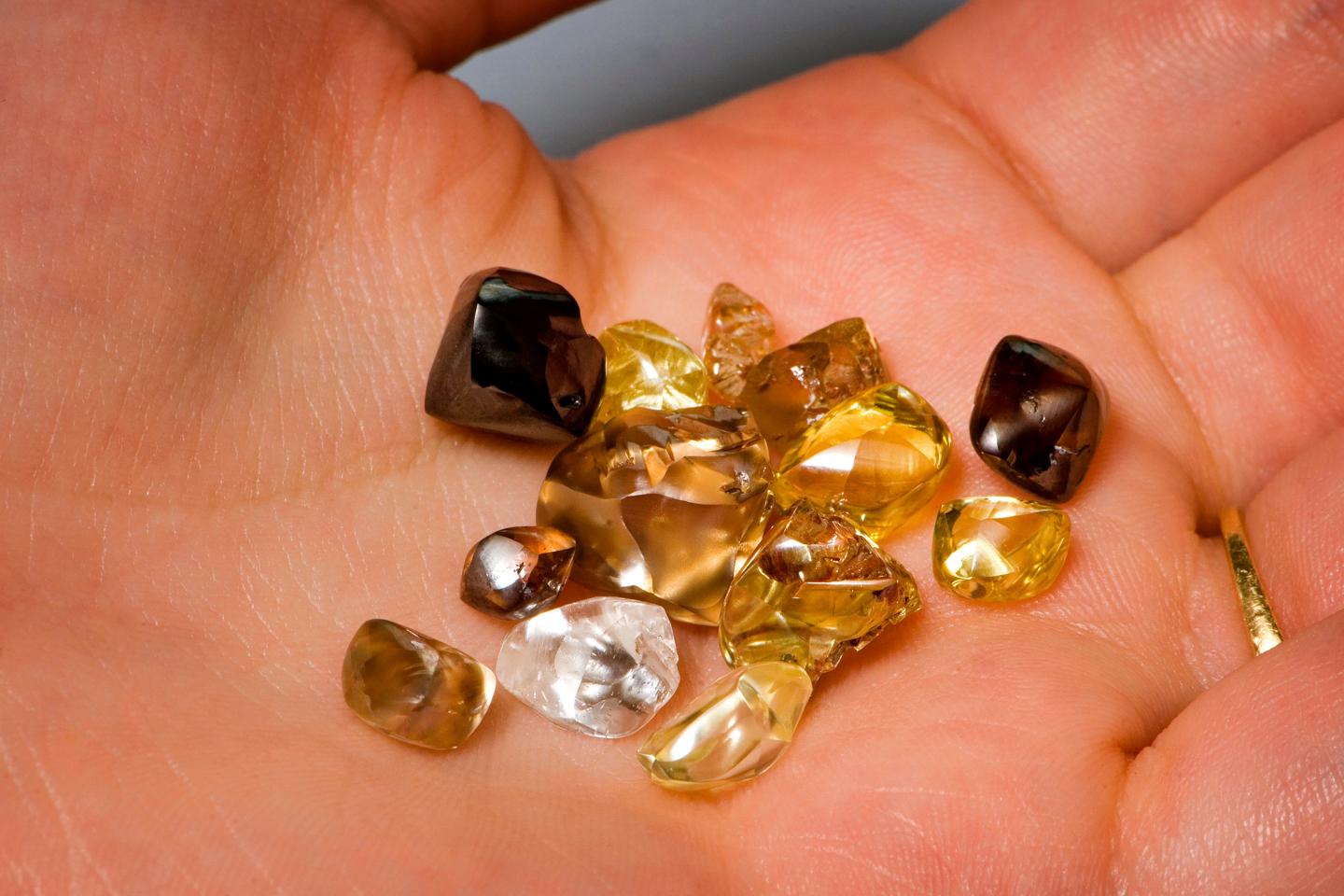 Types of diamonds found at Crater of Diamonds State Park