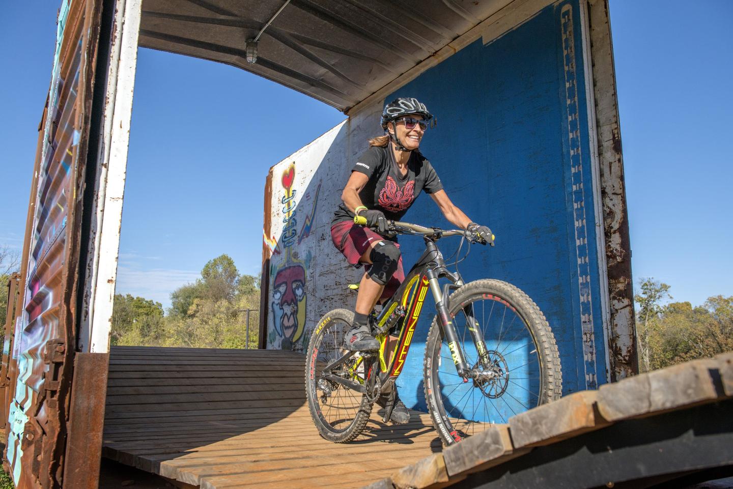 Biking at the Railyard Bike Park
