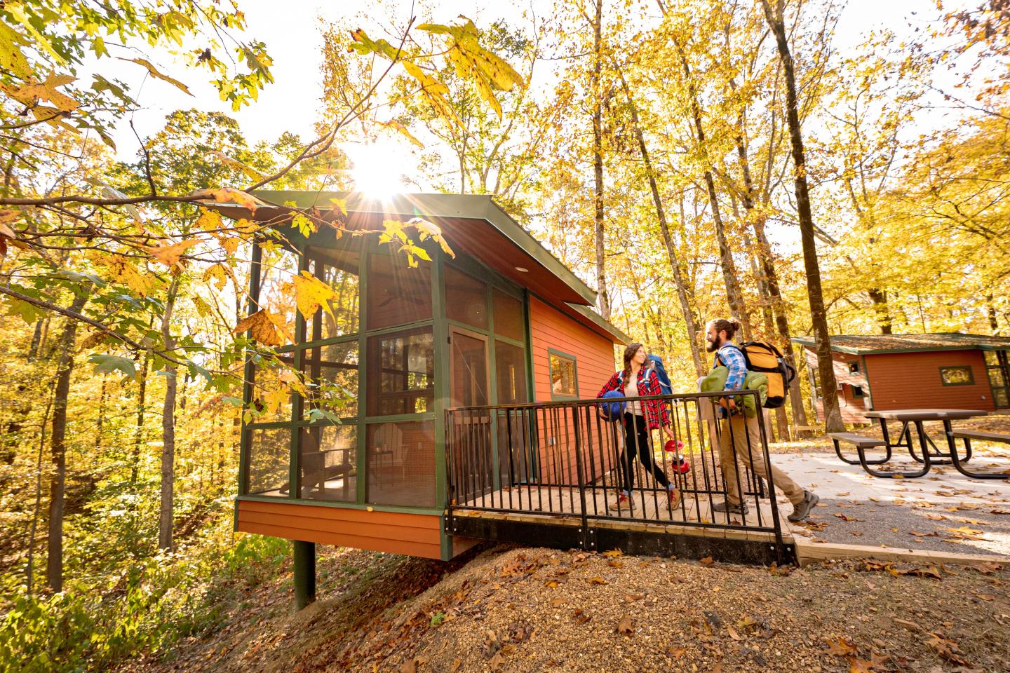 Camper Cabin at Storm Creek Lake Recreational Area Campground