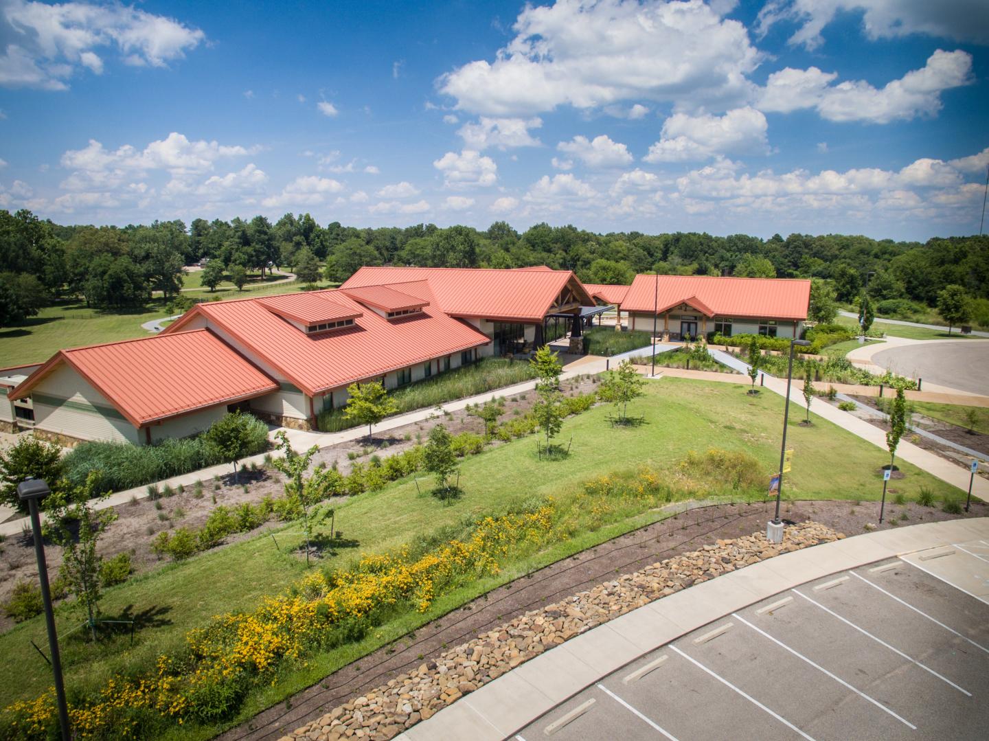 Check out our visitor center with interactive exhibits