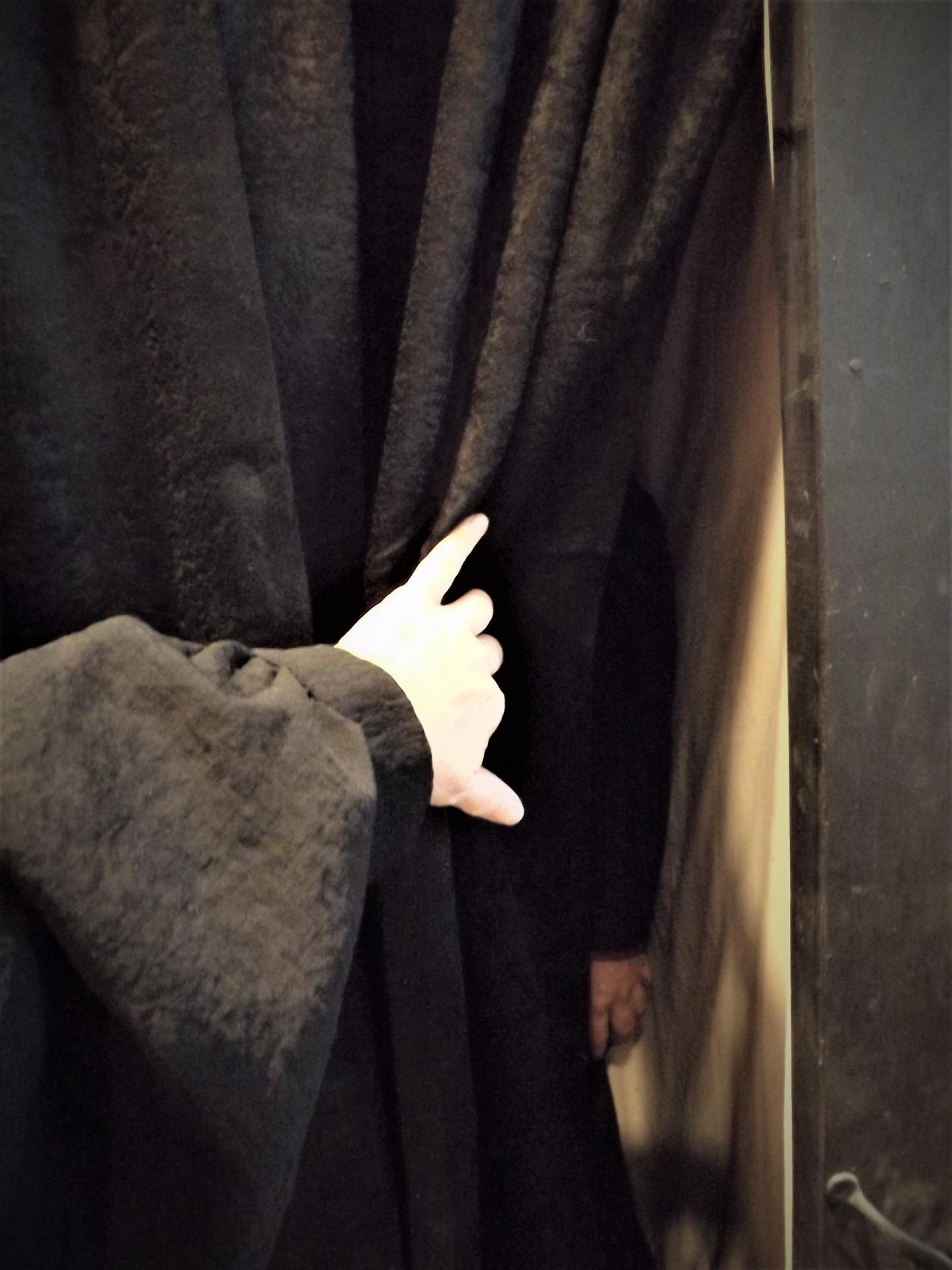 What could be behind that curtain?