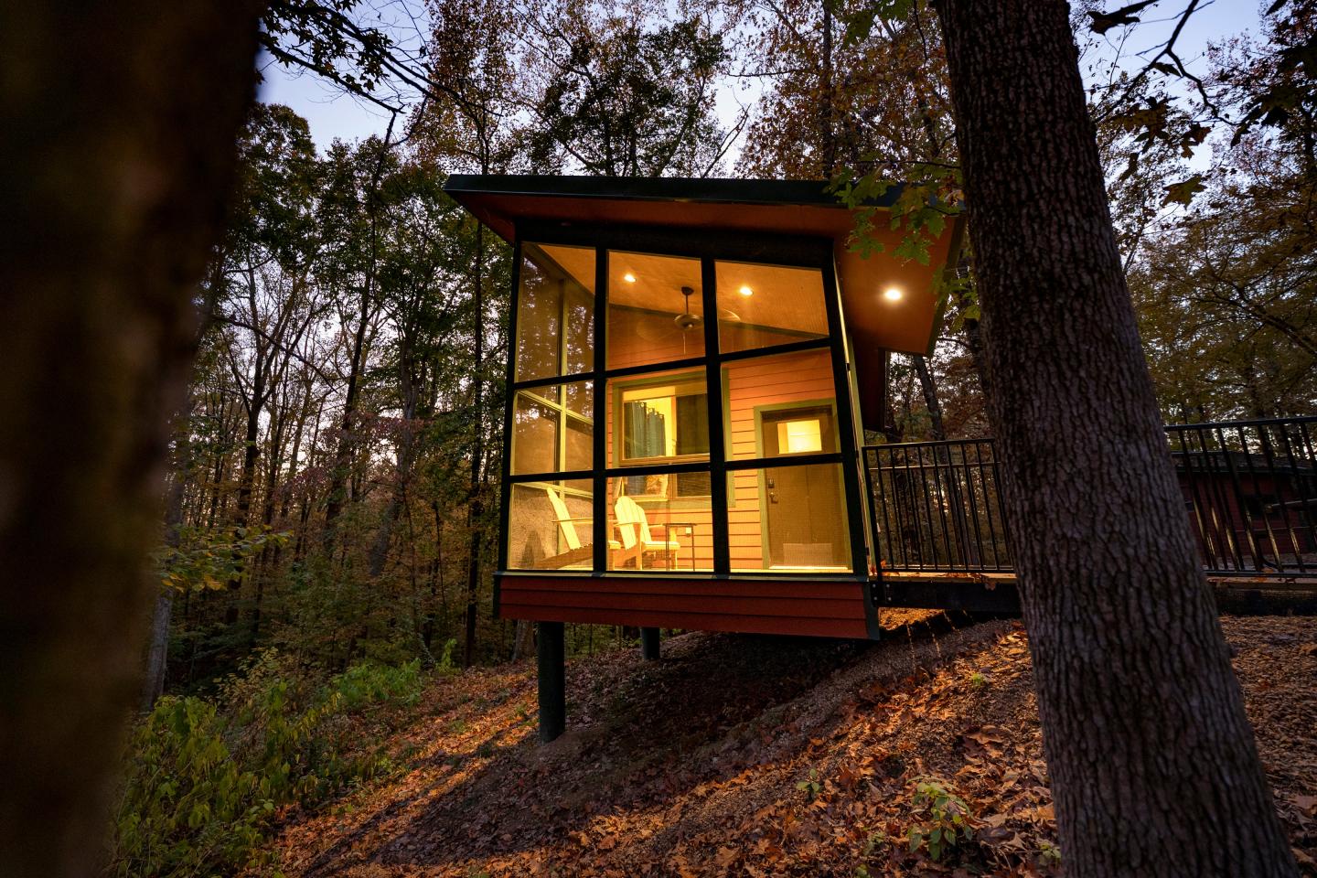 Camper Cabin at Storm Creek Lake Recreational Area Campground