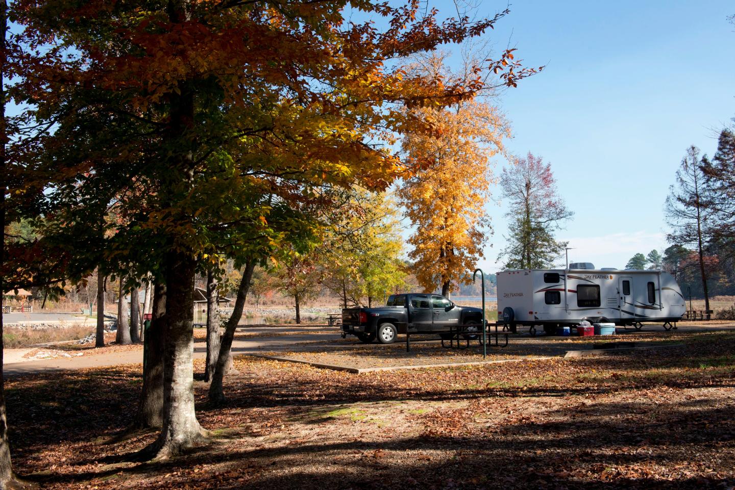 Fall is a great time to visit White Oak Lake State Park