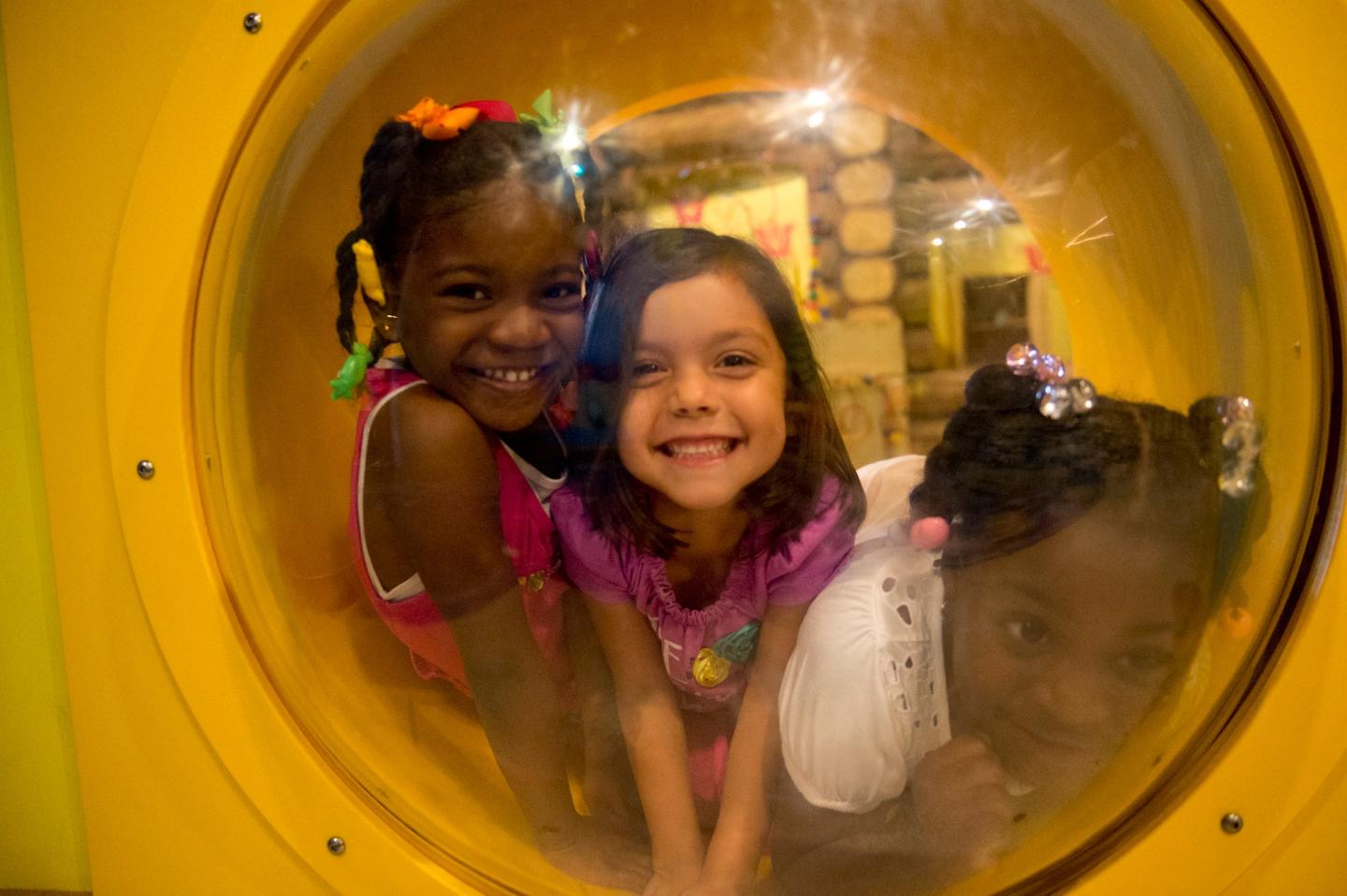 Kids playing at the museum