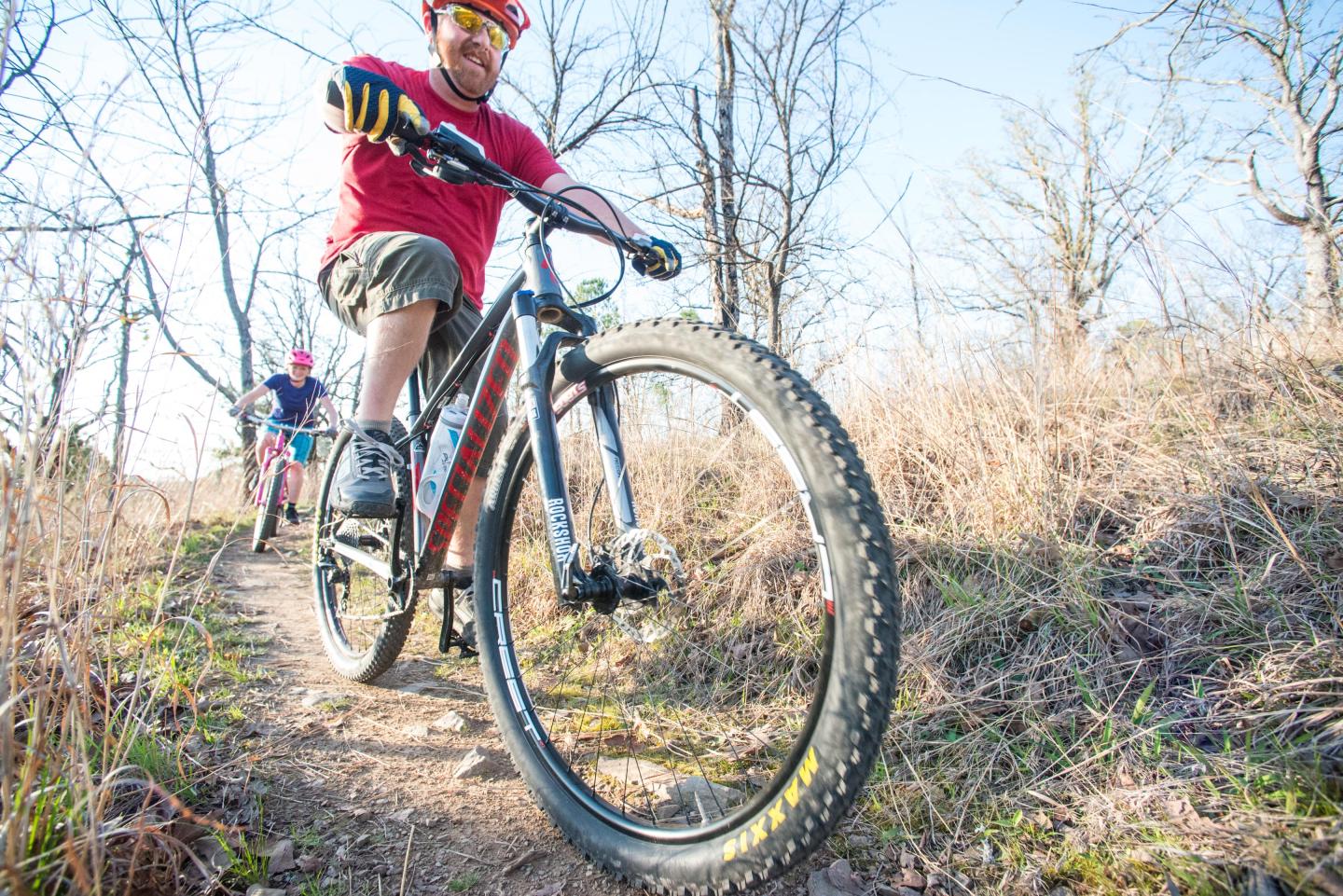 Mountain biking at Burns Park