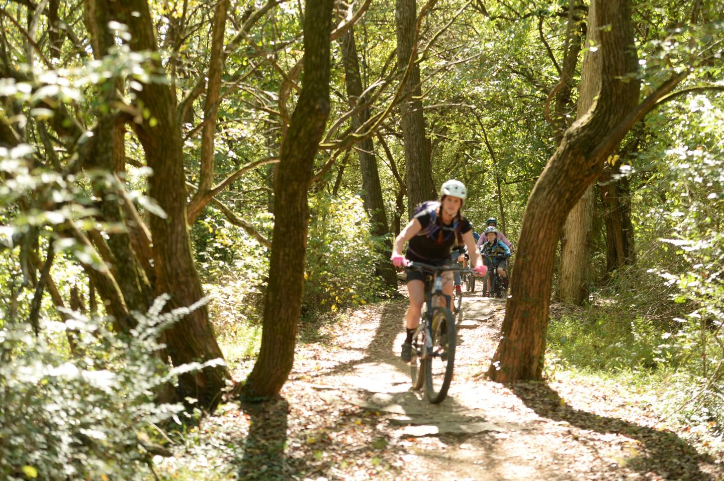 Mountain biking the Razorback Regional Greenway