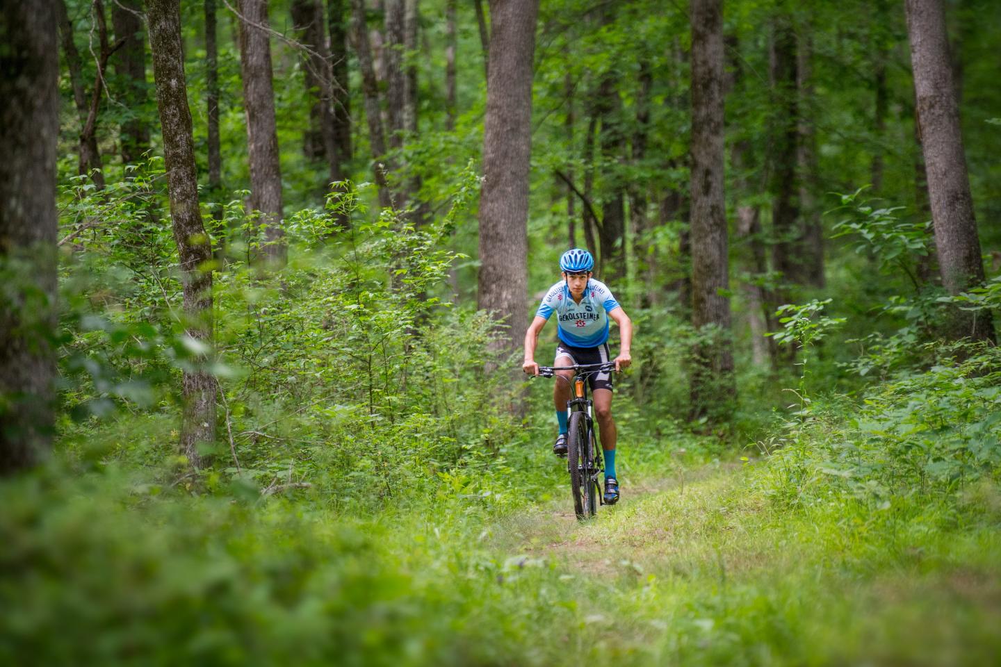 Enders Fault Mountain Biking Trail at Woolly Hollow State Park