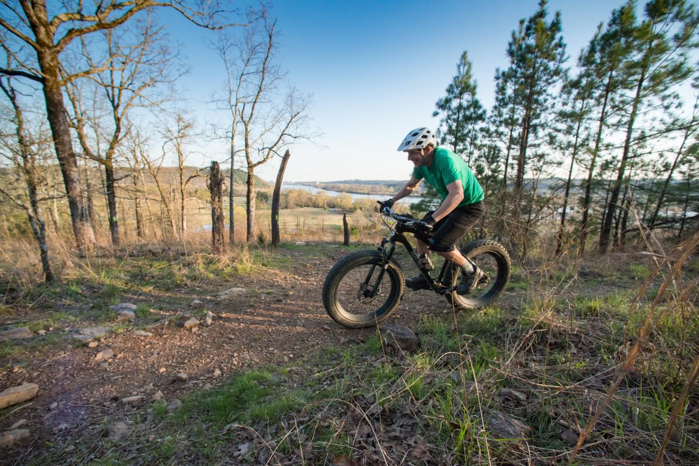 Mountain biking at Burns Park