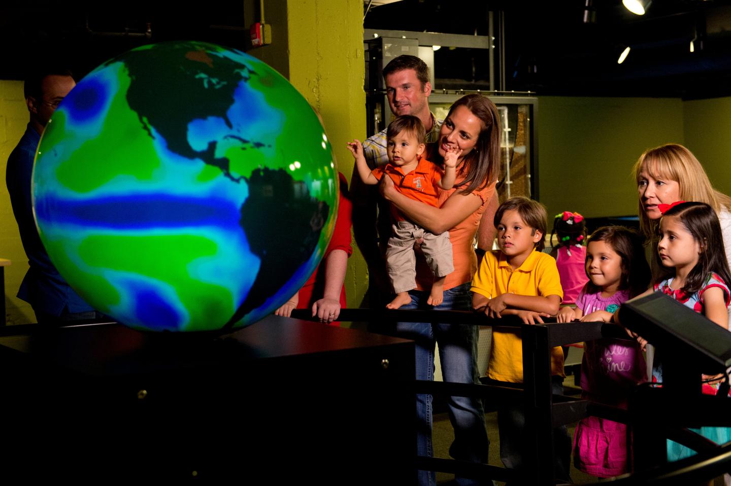 Kids playing at the museum