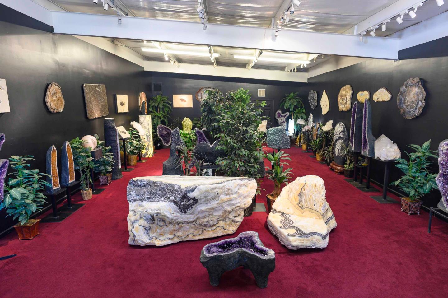 Inside view of crystals at Ron Coleman Mine