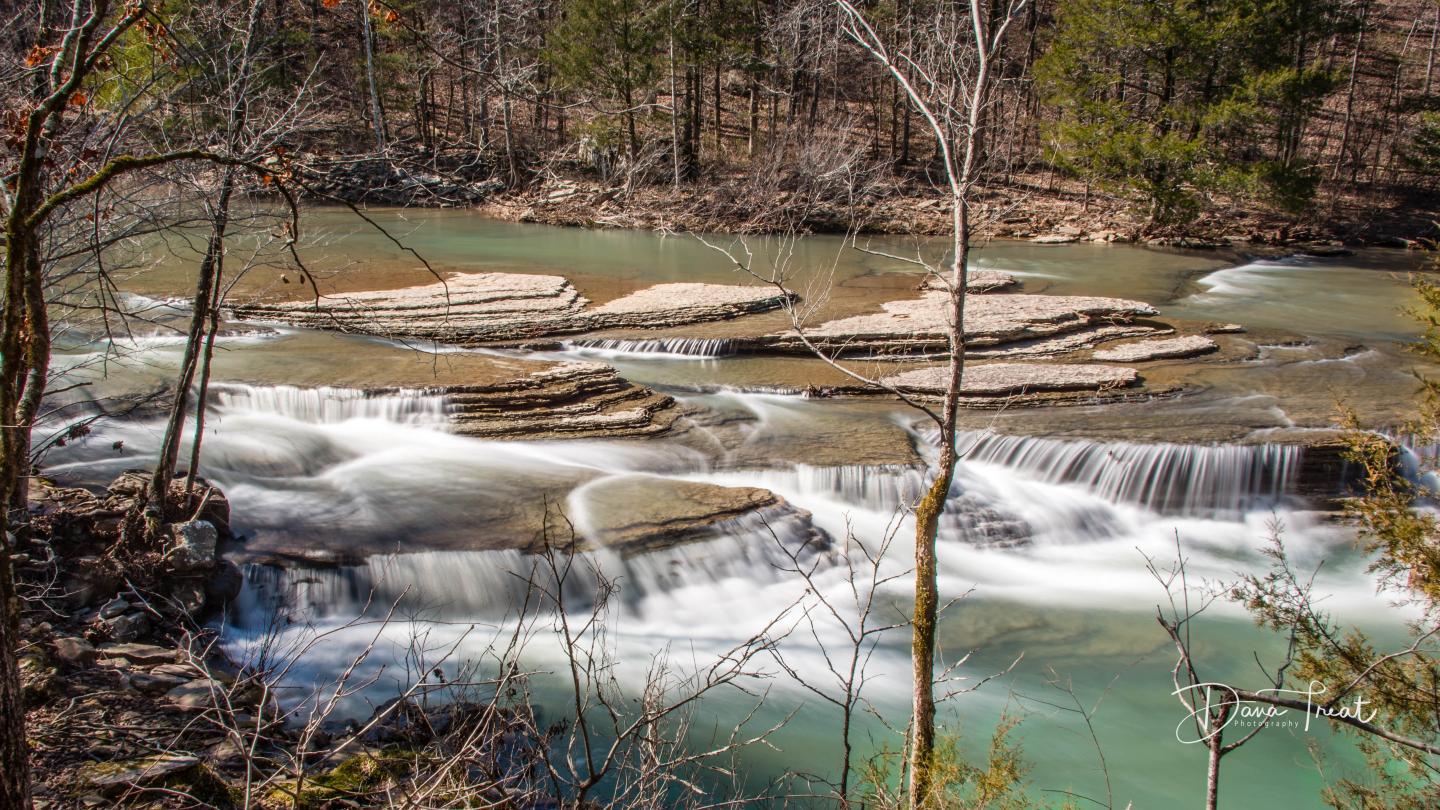 Six Finger Falls along the Ozark Grinder Trail