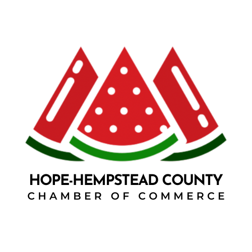 Three red watermelon slices with green rinds, graphic style.