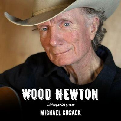 Older man in cowboy hat looking at the camera, text overlaying.