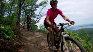 Riding the Lake Ouachita Vista Trail