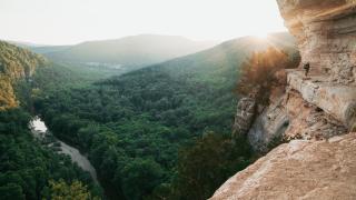 Hiking the Goat Trail on Big Bluff