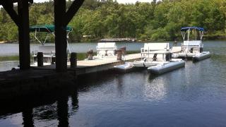 The marina at Lake Wedington