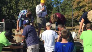 Weinfest grape stomp