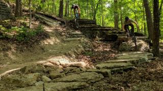 Mountain biking trails at the Great Passion Play in Eureka Springs