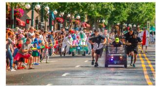 The World Championship Running Of The Tubs in Hot Springs