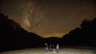 The night sky along the Buffalo National River