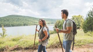 Hiking at Lake Fort Smith