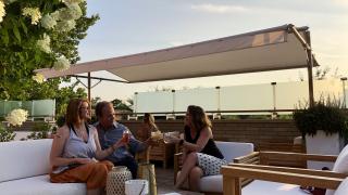 Rooftop bar at The Preacher's Son restaurant in Bentonville, Arkansas