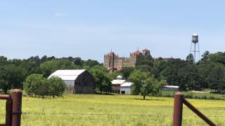 Subiaco Abbey as seen on the True Grit Trail in Arkansas