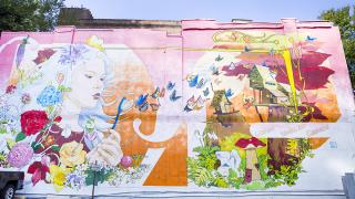 Verna's Dream Mural in Hot Springs, Arkansas, created by Pepe Gaka