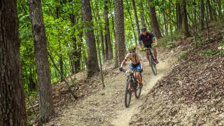 Riding the trails 