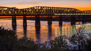 The Big River Crossing spans the legendary Mississippi River