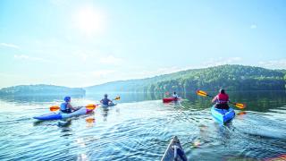 Canoeing on Lake Catherine