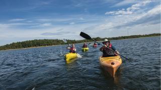 Paddling on DeGray Lake 