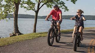 Biking at Mount Nebo