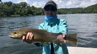 Trout fishing on the White River