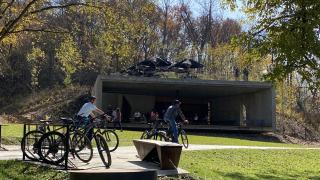 Airship at The Homestead in Coler Mountain Bike Preserve