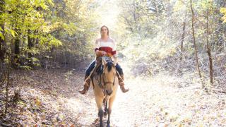 Horseback riding at Village Creek State Park