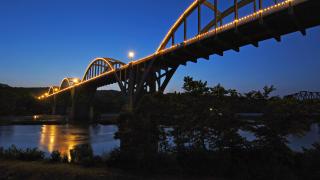 Cotter Bridge in Cotter, Arkansas