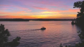 Sunset over Lake Ouachita