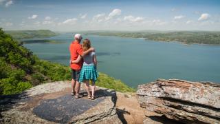 A view of Greers Ferry Lake from Sugar Loaf Mountain