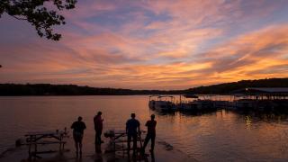 Sunset over Lake Thunderbird