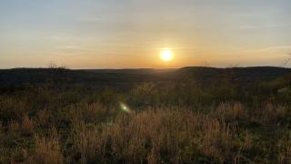 A sunset view near Bertucci's Country Cabin