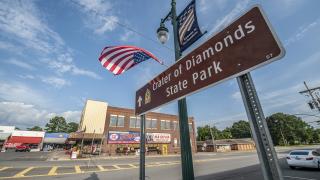 Crater of Diamonds State Park sign