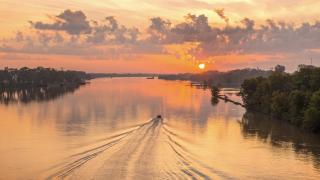 A section of the Arkansas River in Little Rock.