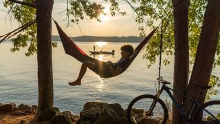 Lake Dardanelle and hammock