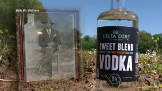 Delta Dirt Distillery's vodka and gin are made made from produce and grains grown on the four-generation family farm. 