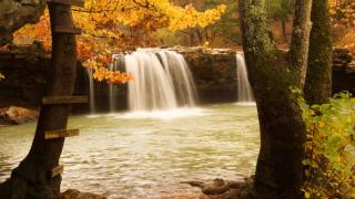 Autumnal Water Fall in Arkansas