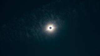 Eclipse in dark sky