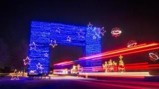Christmas Light Arch at the Blytheville Lights of the Delta
