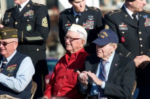 Survivors of Pearl Harbor were honored during the commemoration ceremony. Photo by Z. Clift.